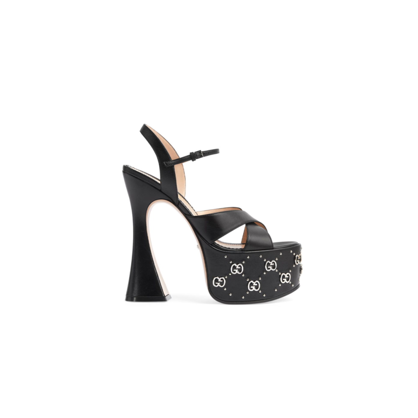 Gvc*1 women''s sandal with interlocking g studs 719843